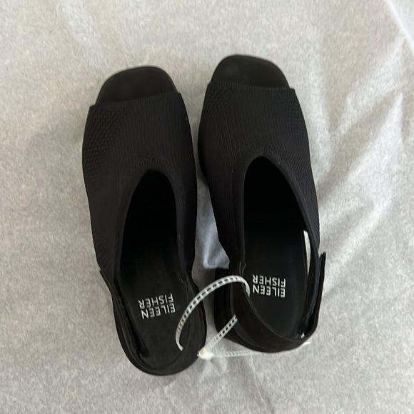 Eileen Fisher Cue Stretch Knit Sandals - Picture 4 of 9